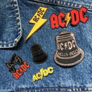 AC/DC patches and pins bundle